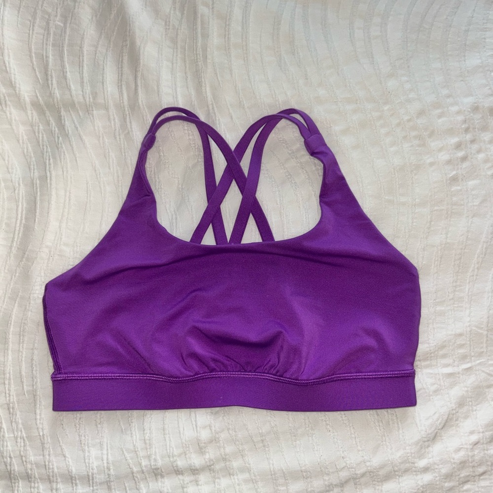 lululemon Moonlit Magenta Energy Bra Size 8